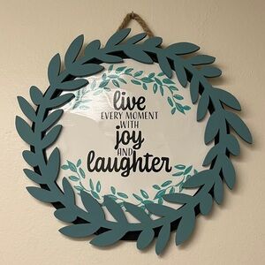 Decorative Wall Sign with Inspirational Quote